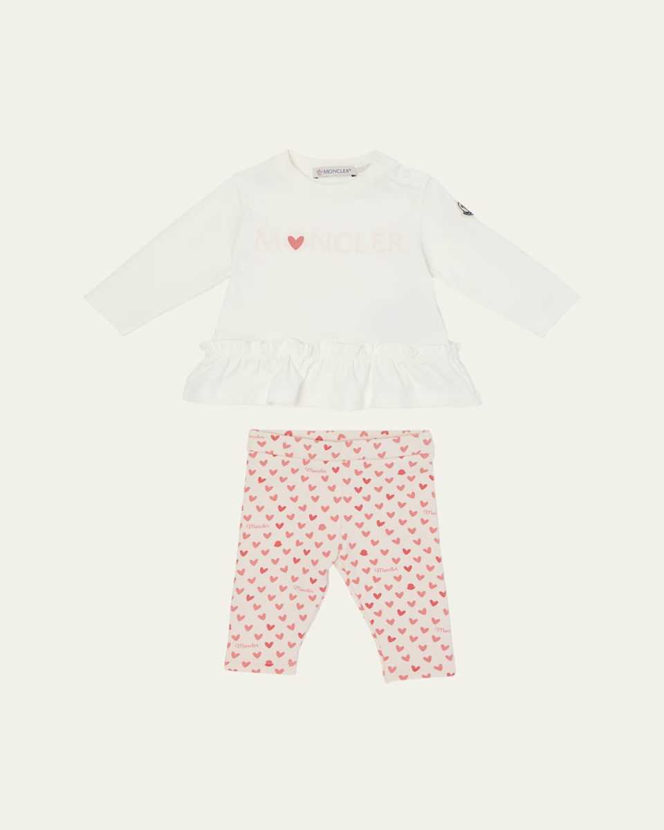 Girl's Ruffle Top & Leggings Set, Size 6M-